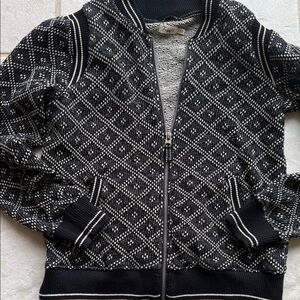 Faherty Bomber Style Sweater